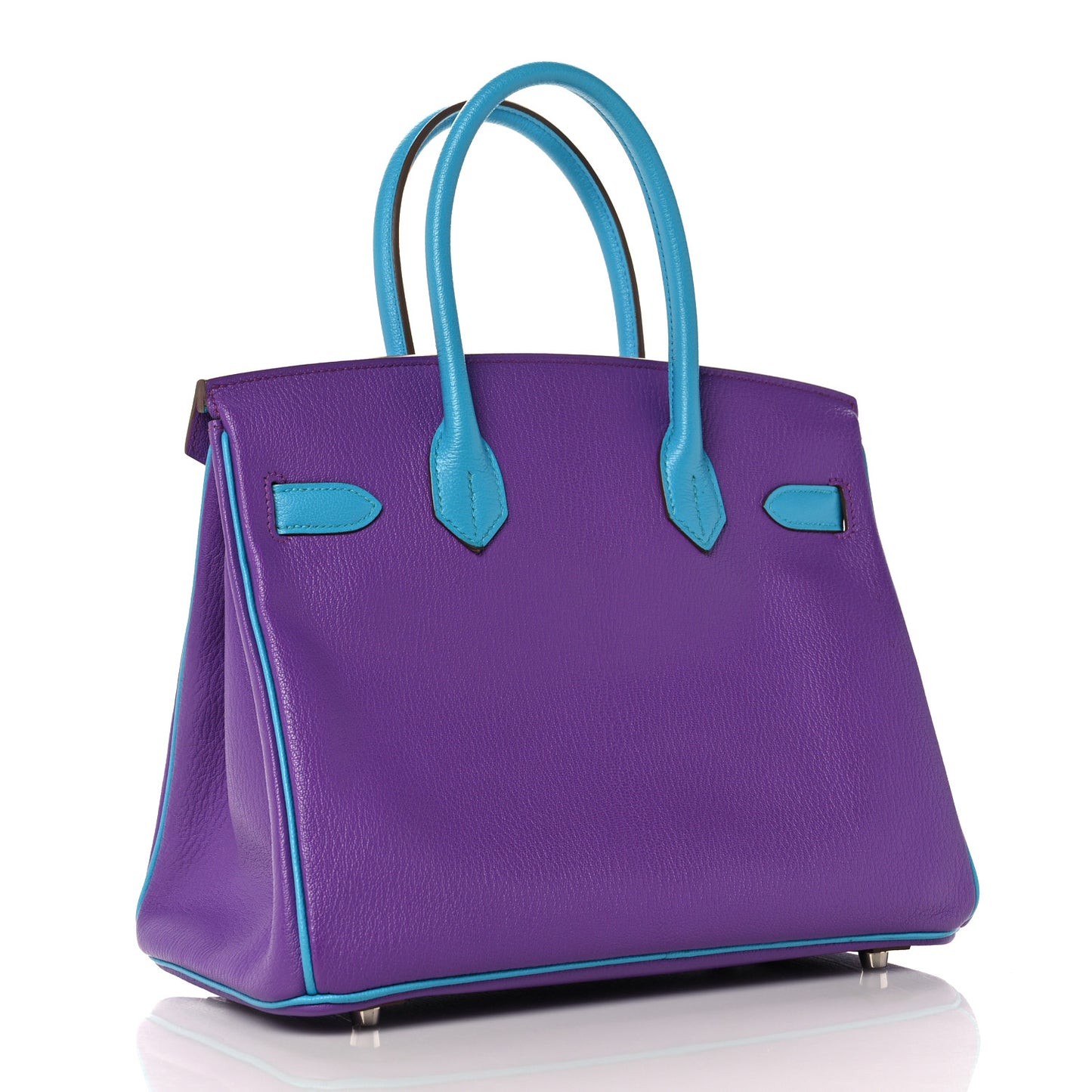 Chevre Horseshoe Birkin 30 Parme Bleu Aztec