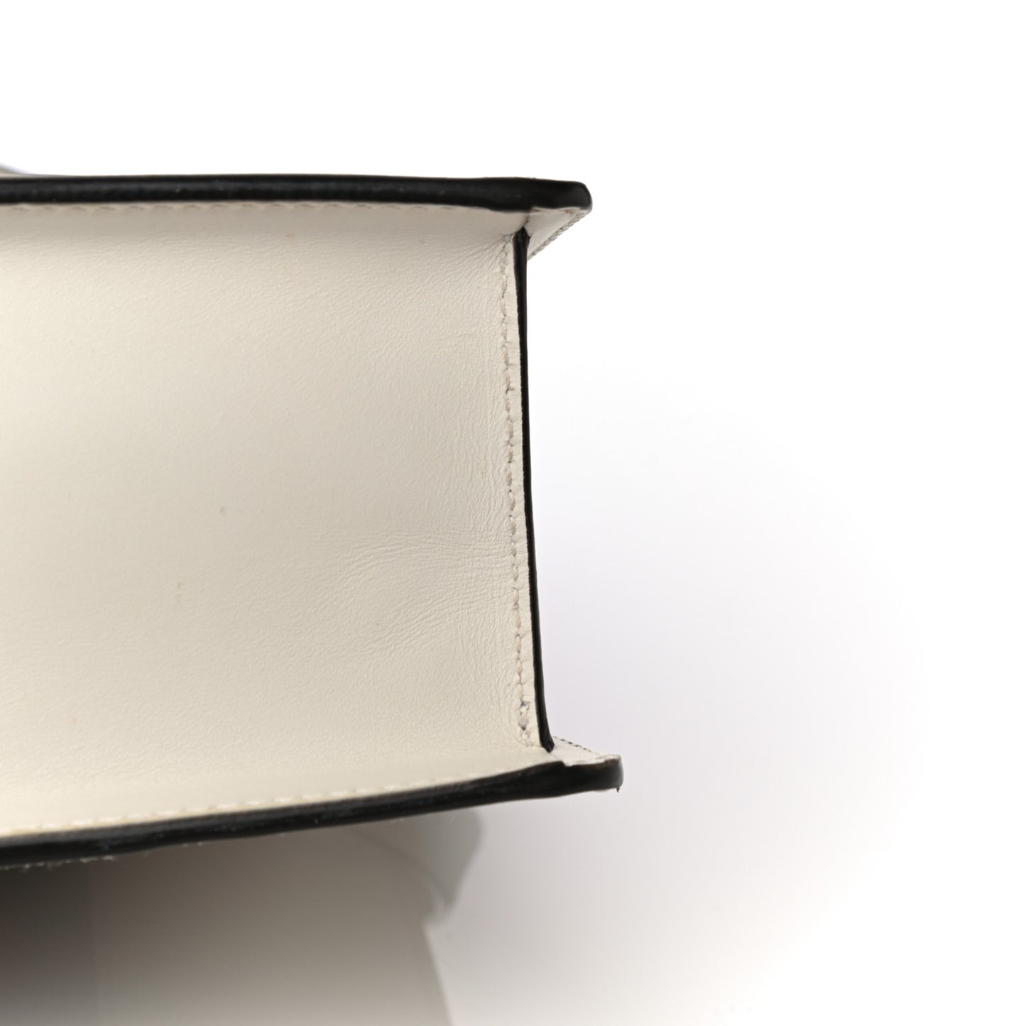 Calfskin Mini Sylvie Top Handle Bag White
