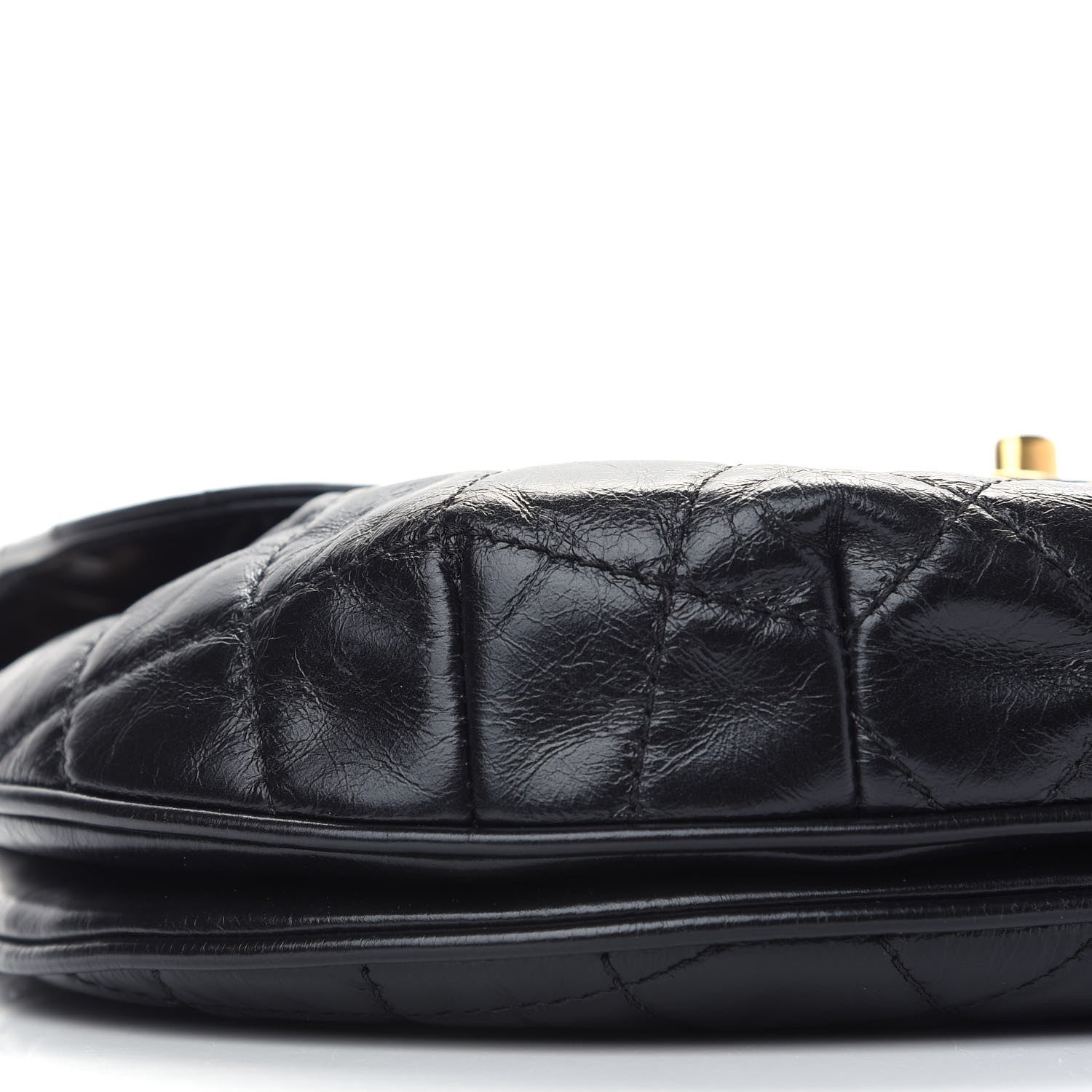 Chanel Glazed Calfskin Quilted Medium Bubble CC Flap Black 8 of 10