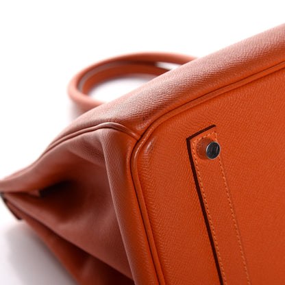 Hermes Epsom Birkin 35 Orange 36 of 37