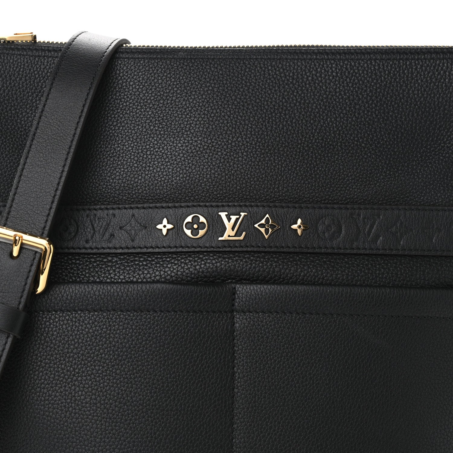 Louis Vuitton Calfskin Cruiser GM Black 6 of 9