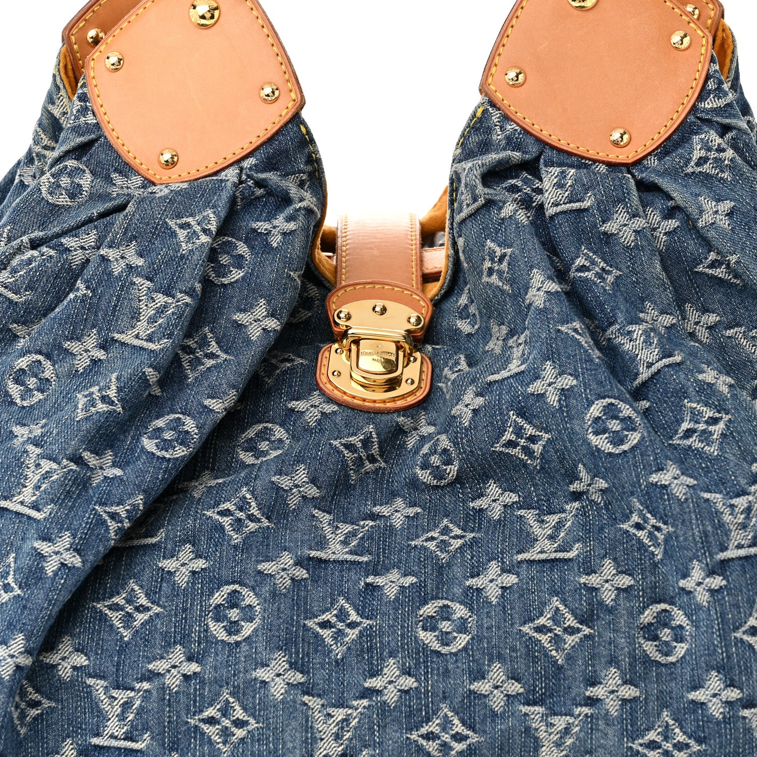 Louis Vuitton Denim Mahina XL Blue 7 of 9