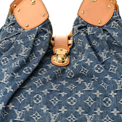 Louis Vuitton Denim Mahina XL Blue 7 of 9