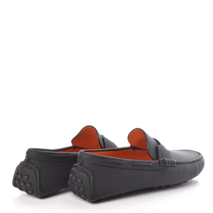 Hermes Epsom Mens Oscar Loafers 42 Black 4 of 8