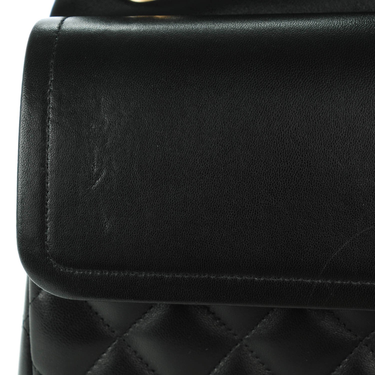 Chanel Lambskin Quilted Jumbo Double Flap Black 9 of 9