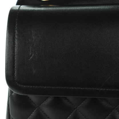 Chanel Lambskin Quilted Jumbo Double Flap Black 9 of 9