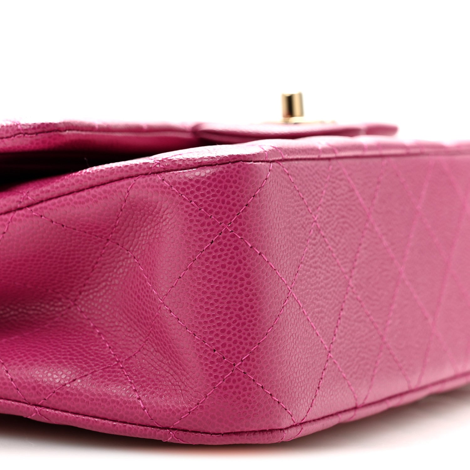 Chanel Caviar Quilted Medium Double Flap Purple 9 of 10