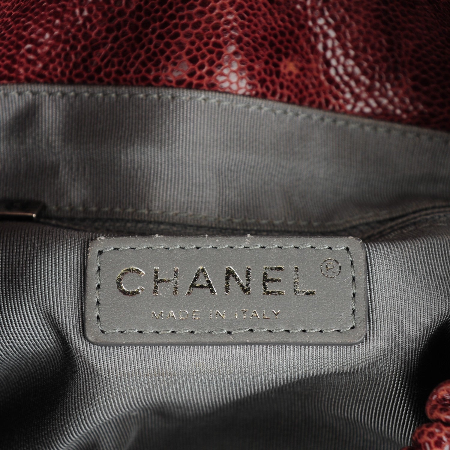 Chanel Grained Calfskin Quilted Medium Elastic Flap Bordeaux 7 of 8