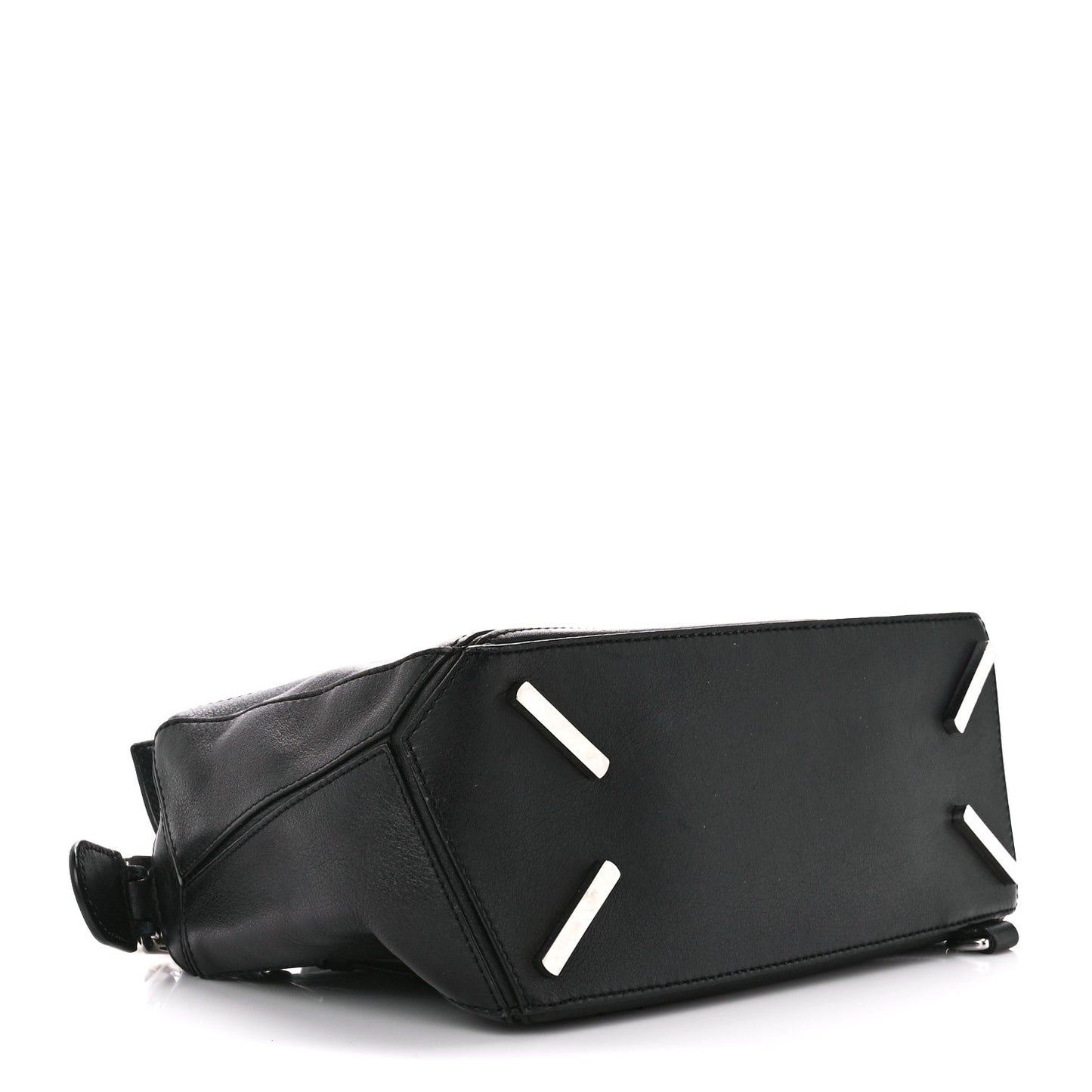 Calfskin Small Puzzle Bag Black
