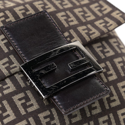 Fendi Zucchino Vitello Tube Messenger Bag Testa di Moro Beige 6 of 8