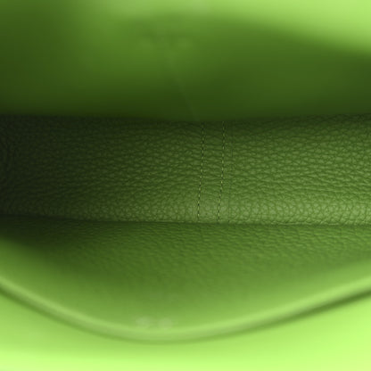 Hermes Taurillon Clemence Halzan 25 Vert Yucca 4 of 12