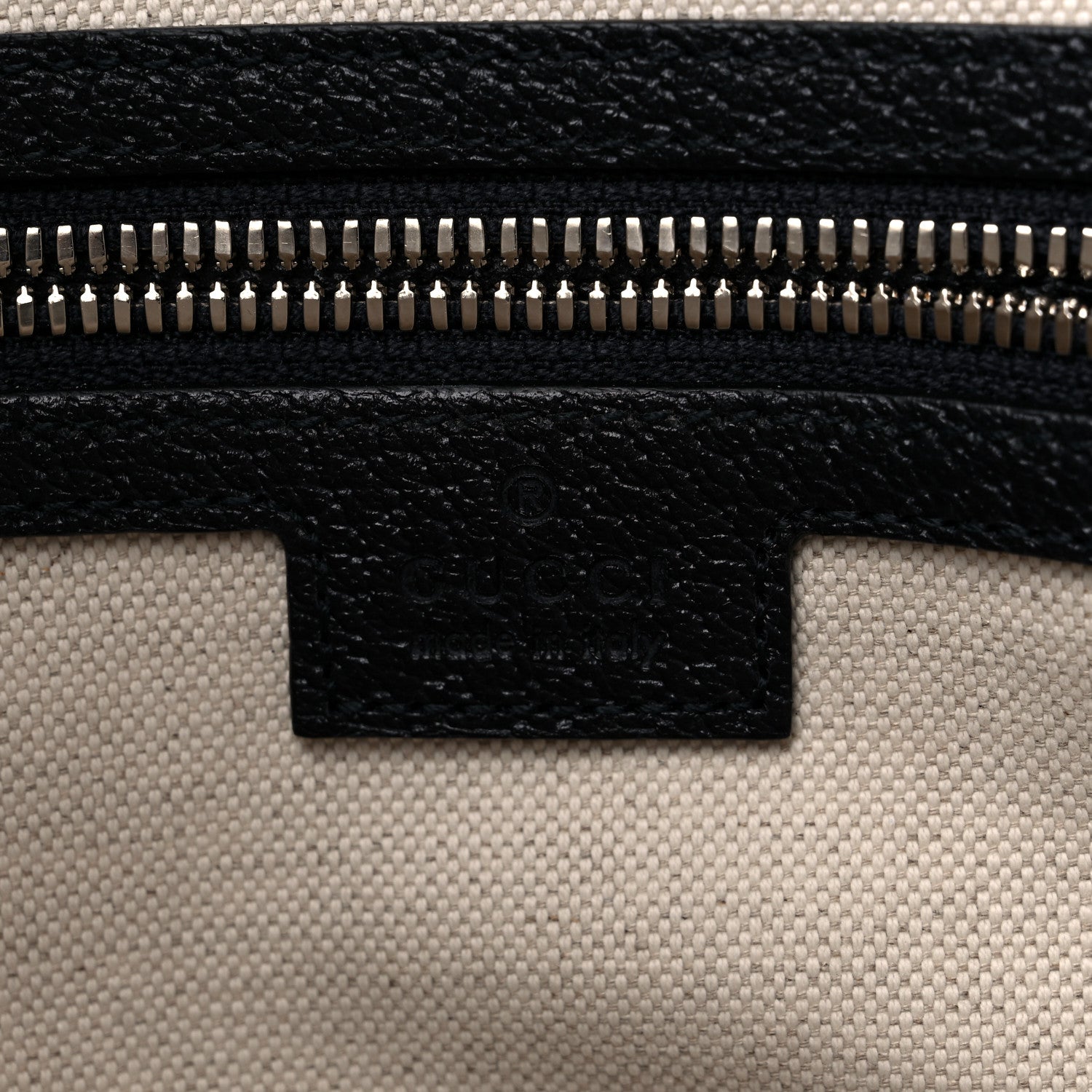 Gucci GG Supreme Monogram Textured Dollar Calfskin Web Small Ophidia Half Moon Hobo Beige Blue 6 of 11