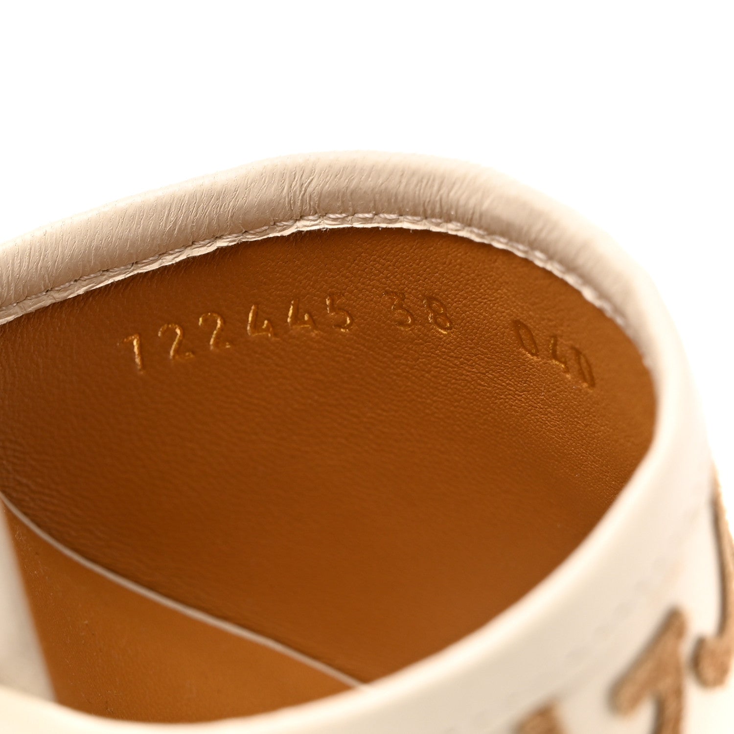 Gucci X ADIDAS Nappa Suede Monogram Jumbo GG Trefoil 75mm Slide Sandals 38 New Mystic White Sand 7 of 9