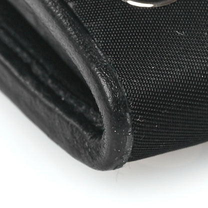 Prada Tessuto Nylon Soft Calf Grommet Wallet On Chain Black 9 of 11