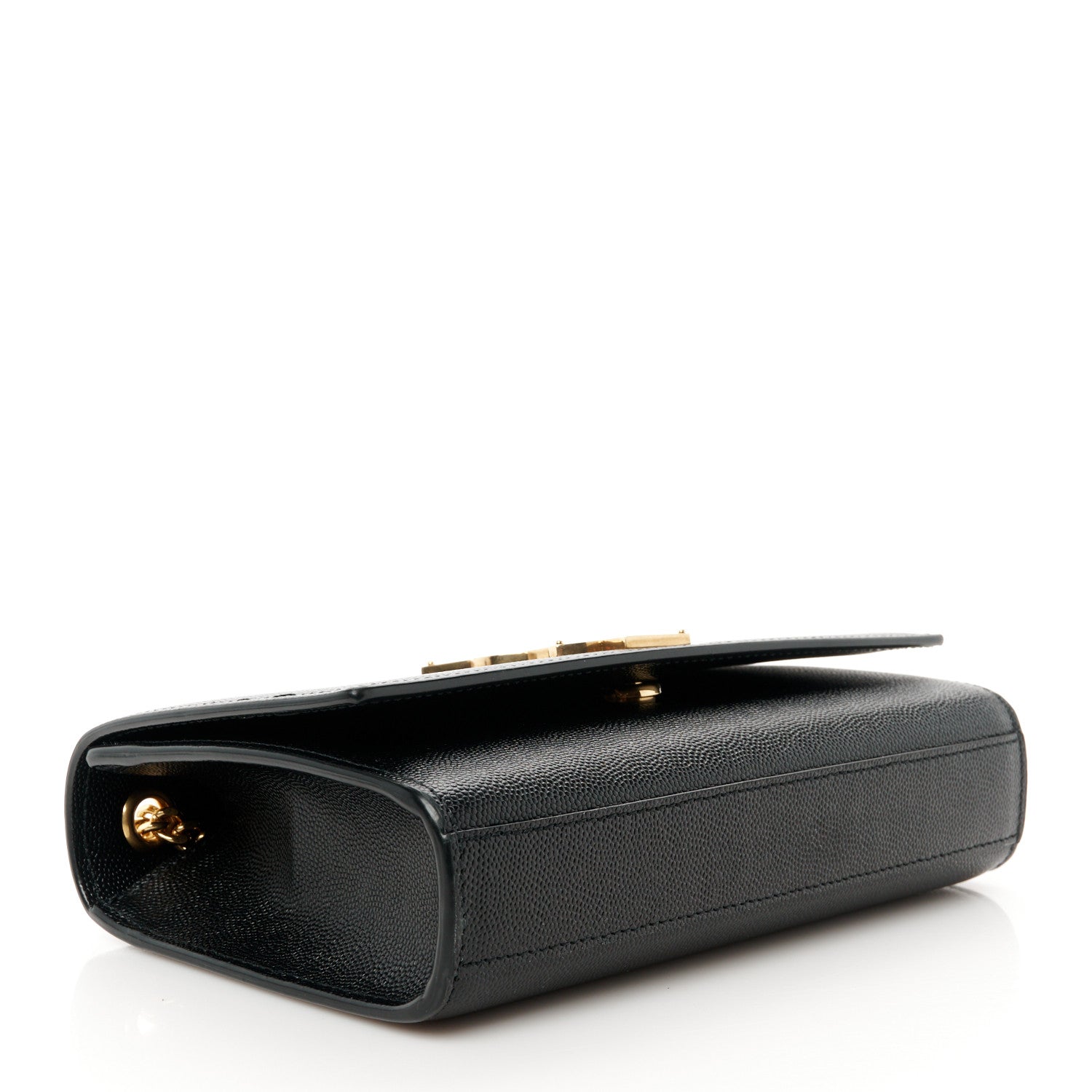 Saint Laurent Grain De Poudre Small Monogram Kate Satchel Black 4 of 11