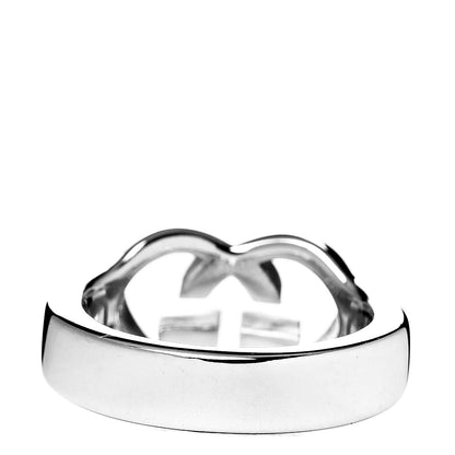 Gucci Sterling Silver Interlocking G Heart Ring 49 4.75 4 of 6