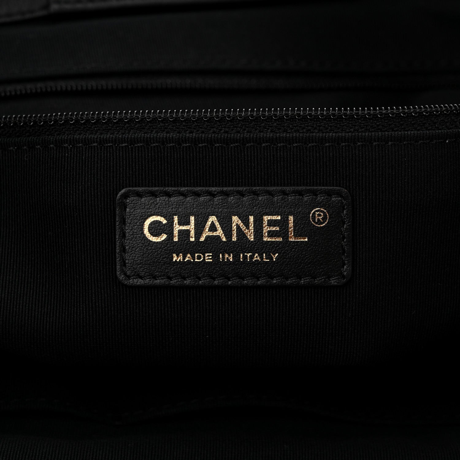 Chanel Calfskin Stitched Large Shopping Bag Black 6 of 12