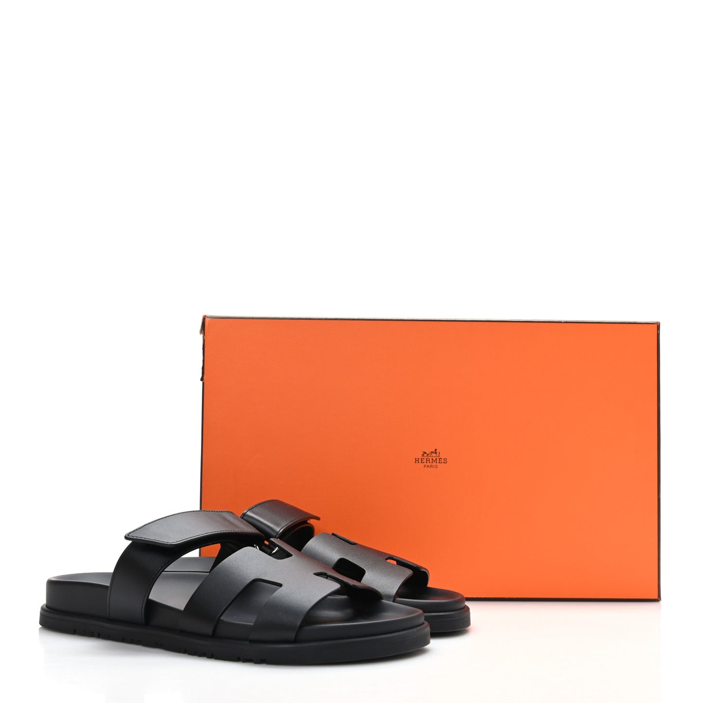 Calfskin Womens Chypre Sandals 38.5 Black