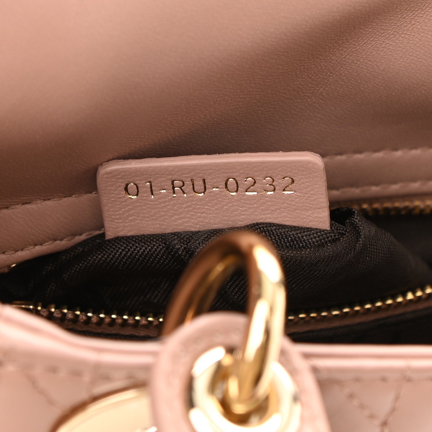 Christian Dior Lambskin Cannage Mini Lady Dior Rose De Vents 7 of 10