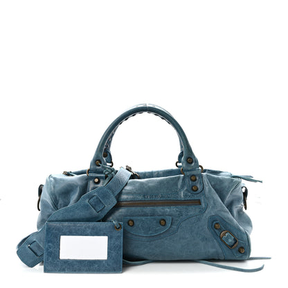 Balenciaga Chevre Classic Hardware Twiggy Bleu 3 of 10