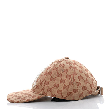 Gucci X MLB Monogram NY Yankees Baseball Hat 57-61 Beige Ruggine 4 of 9