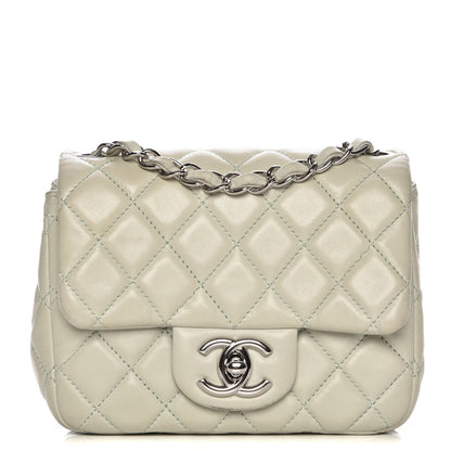 Chanel Lambskin Quilted Mini Square Flap Light Green 1 of 10