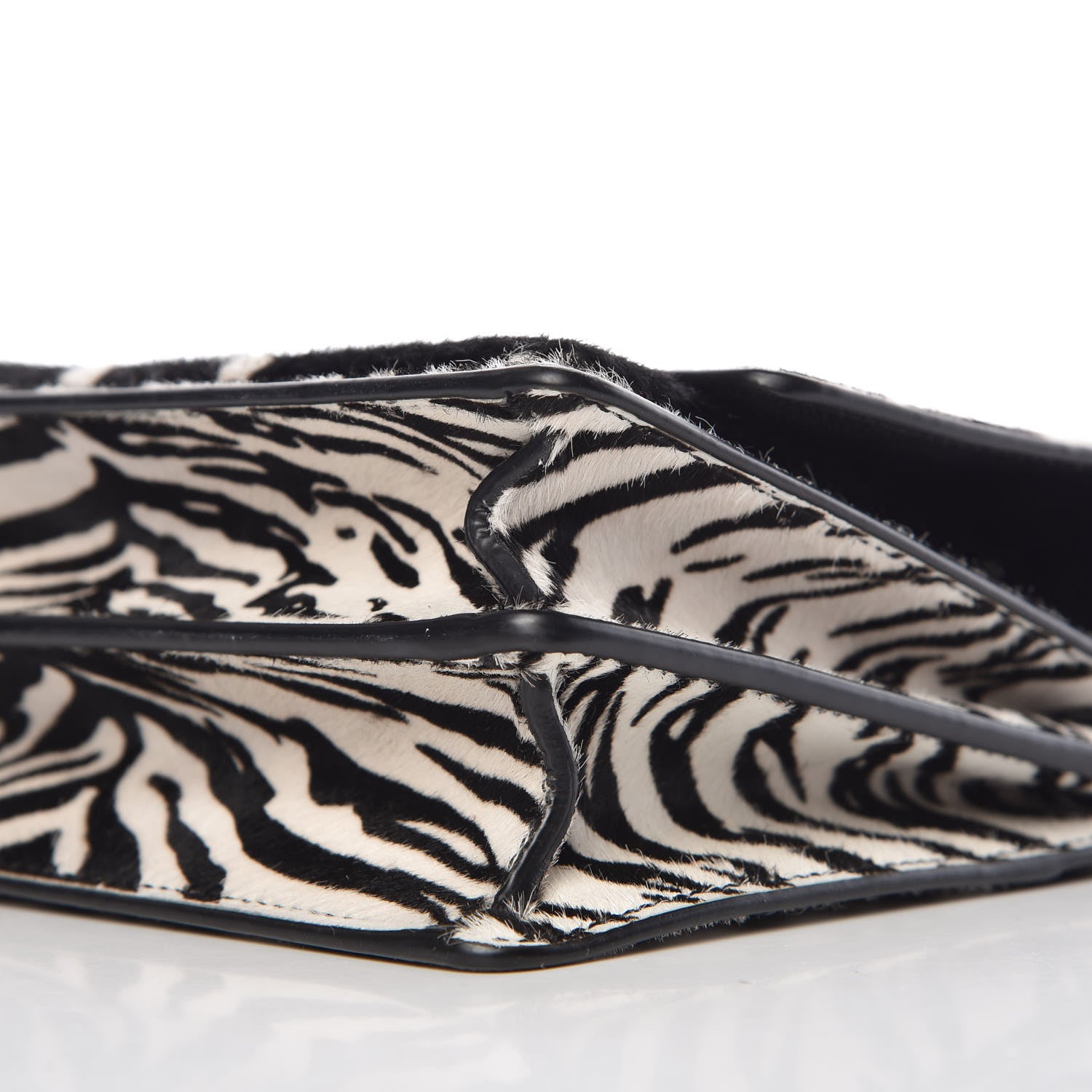 Saint Laurent Calf Hair Animal Print Small Monogram Sunset Shoulder Bag 6 of 8