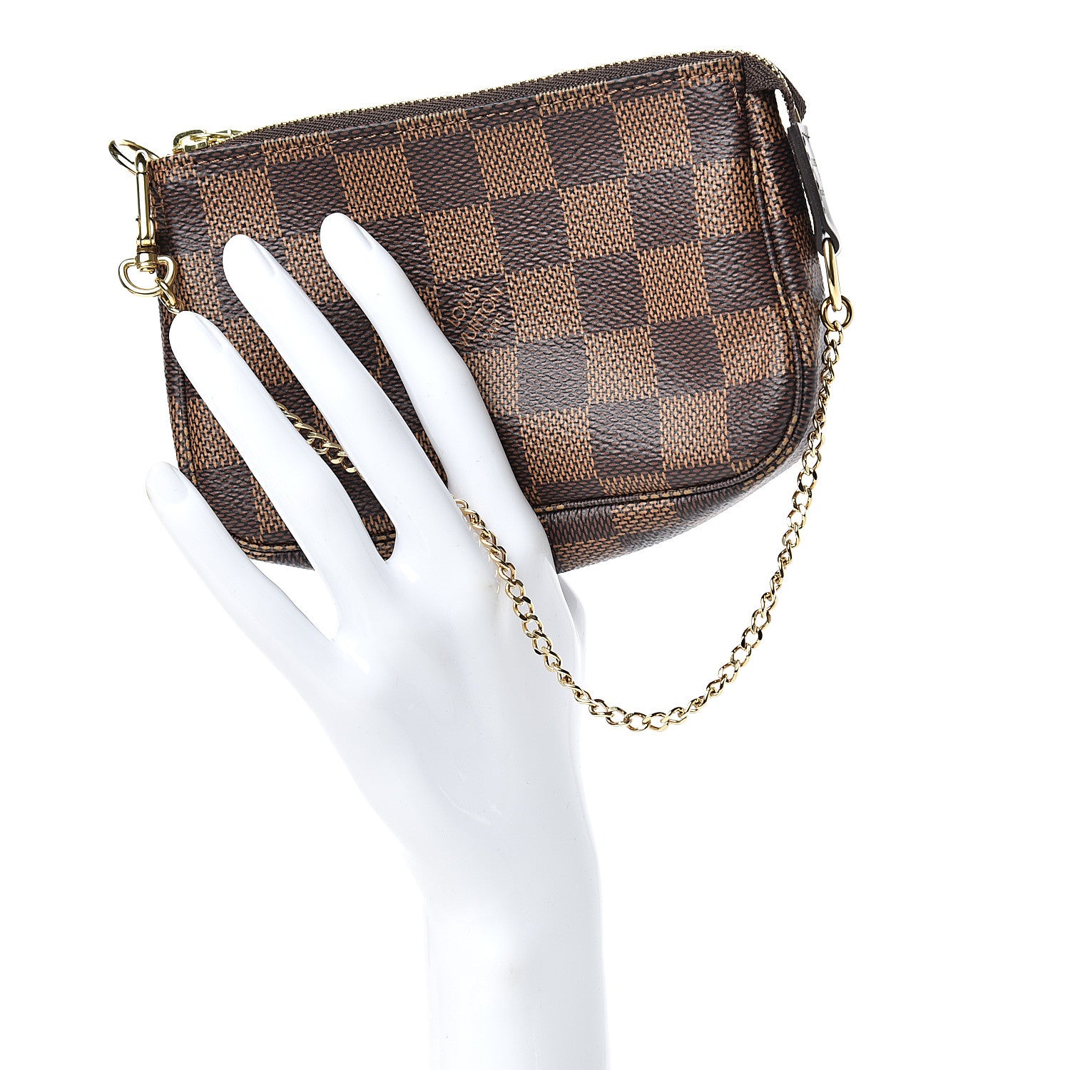 Louis Vuitton Damier Ebene Mini Pochette Accessories 2 of 8