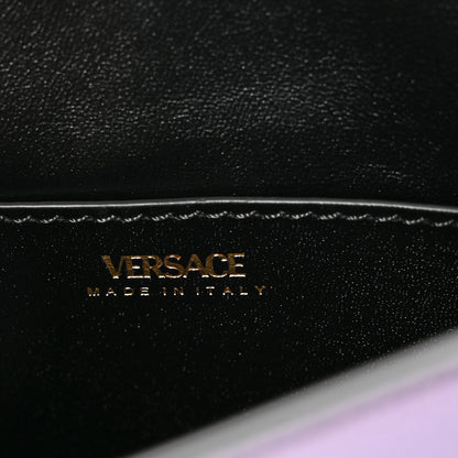 Versace Grained Calfskin Small La Medusa Top Handle Bag Lilac 6 of 9