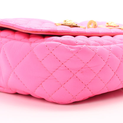 Versace Nappa Quilted Icon Shoulder Bag Pink 9 of 10