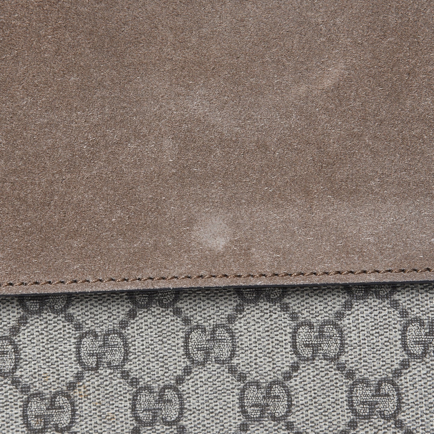 GG Supreme Monogram Medium Dionysus Shoulder Bag Taupe