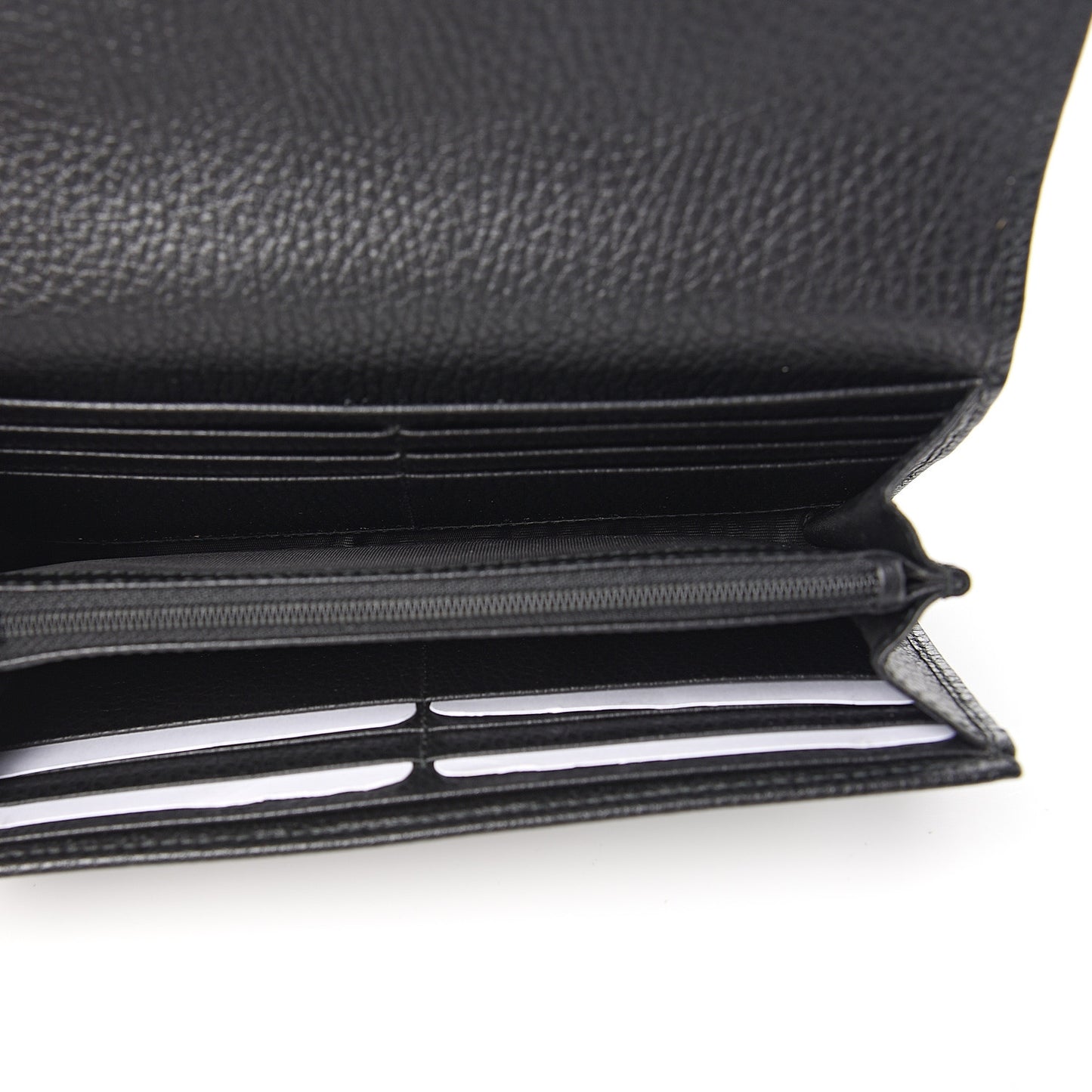 Dollar Calfskin GG Marmont Continental Wallet Black