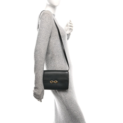 Saint Laurent Smooth Calfskin Le Maillon Satchel Black 2 of 11