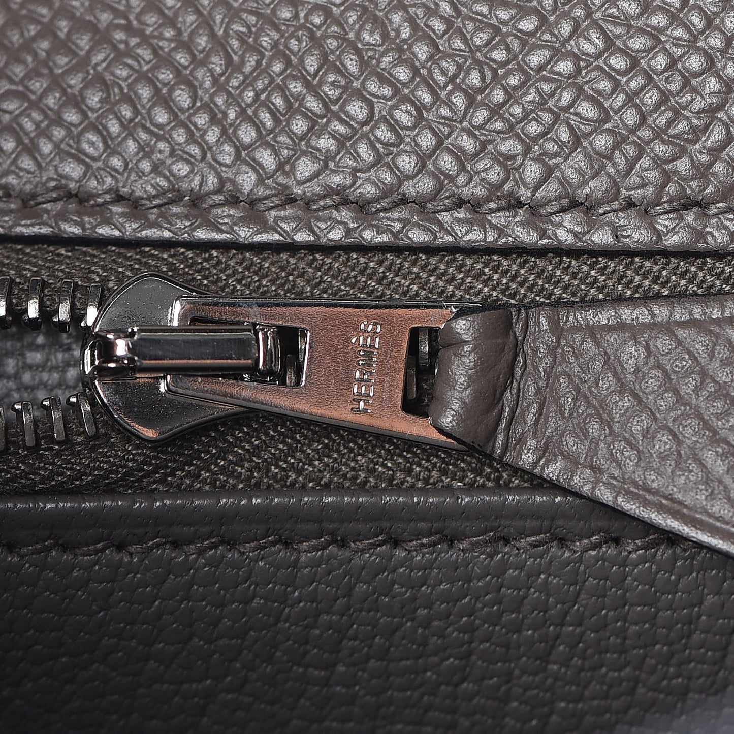 Epsom Bi Color Horseshoe Kelly Sellier 25 Etain Black
