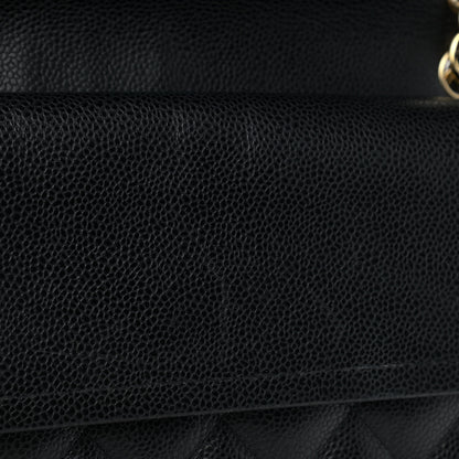 Chanel Caviar Quilted Jumbo Double Flap Black 9 of 9