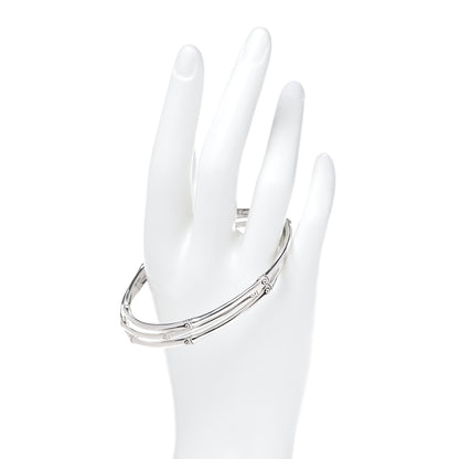 John Hardy Sterling Silver Bamboo Bangle Bracelet Set of 3 2 of 7