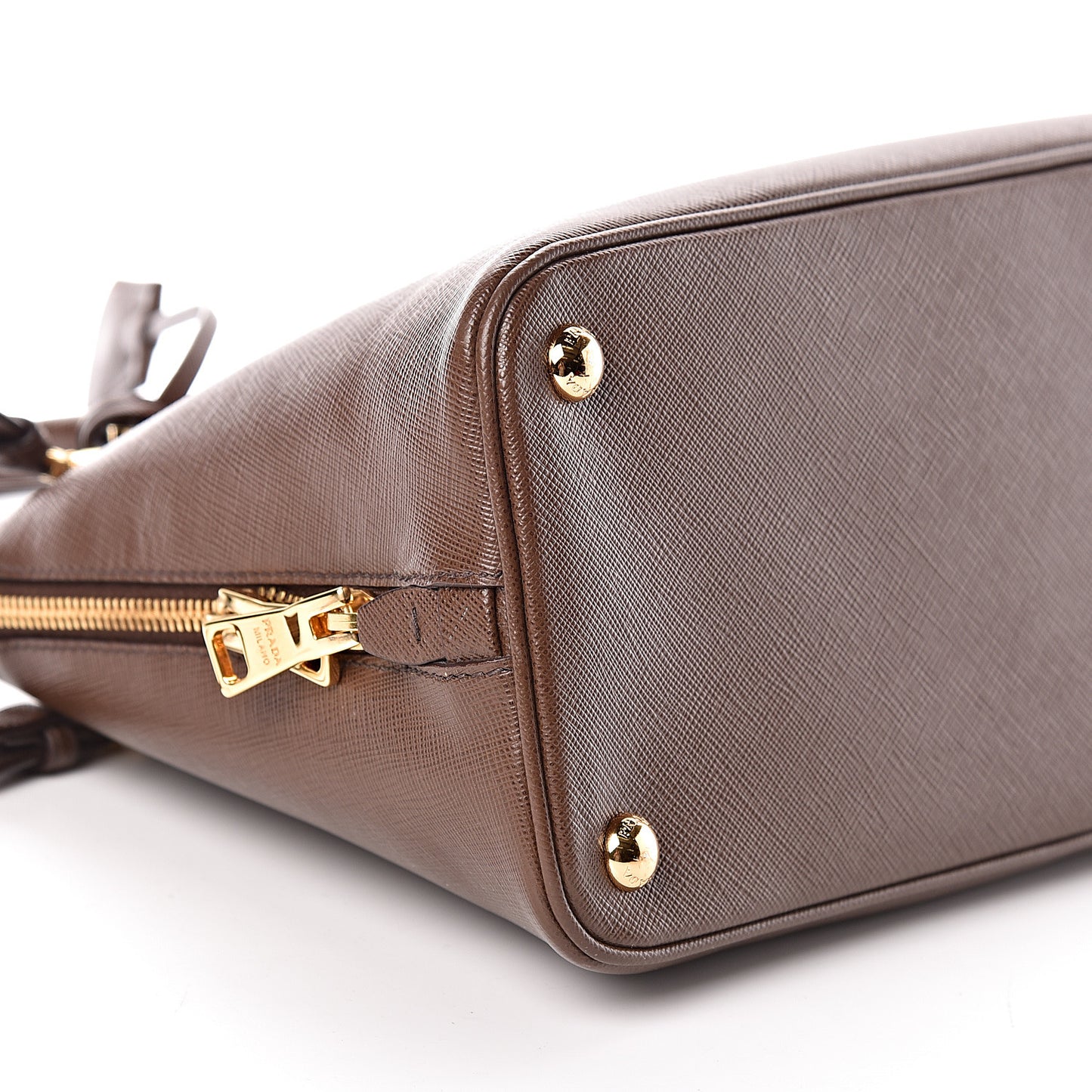 Saffiano Lux Medium Promenade Tote Cacao