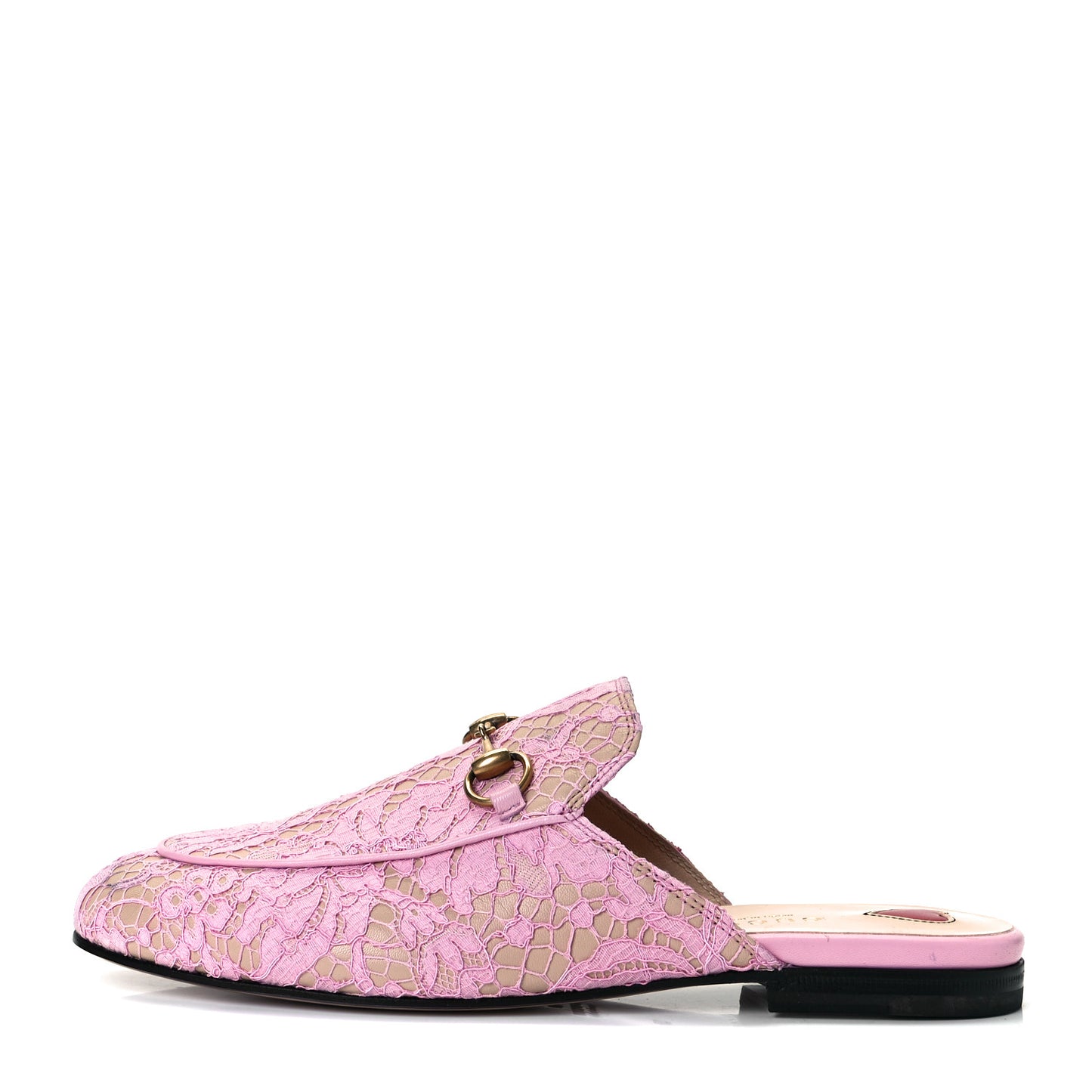 Lace Malaga Kid Womens Princetown Slippers 37 Sugar Pink Skin Rose