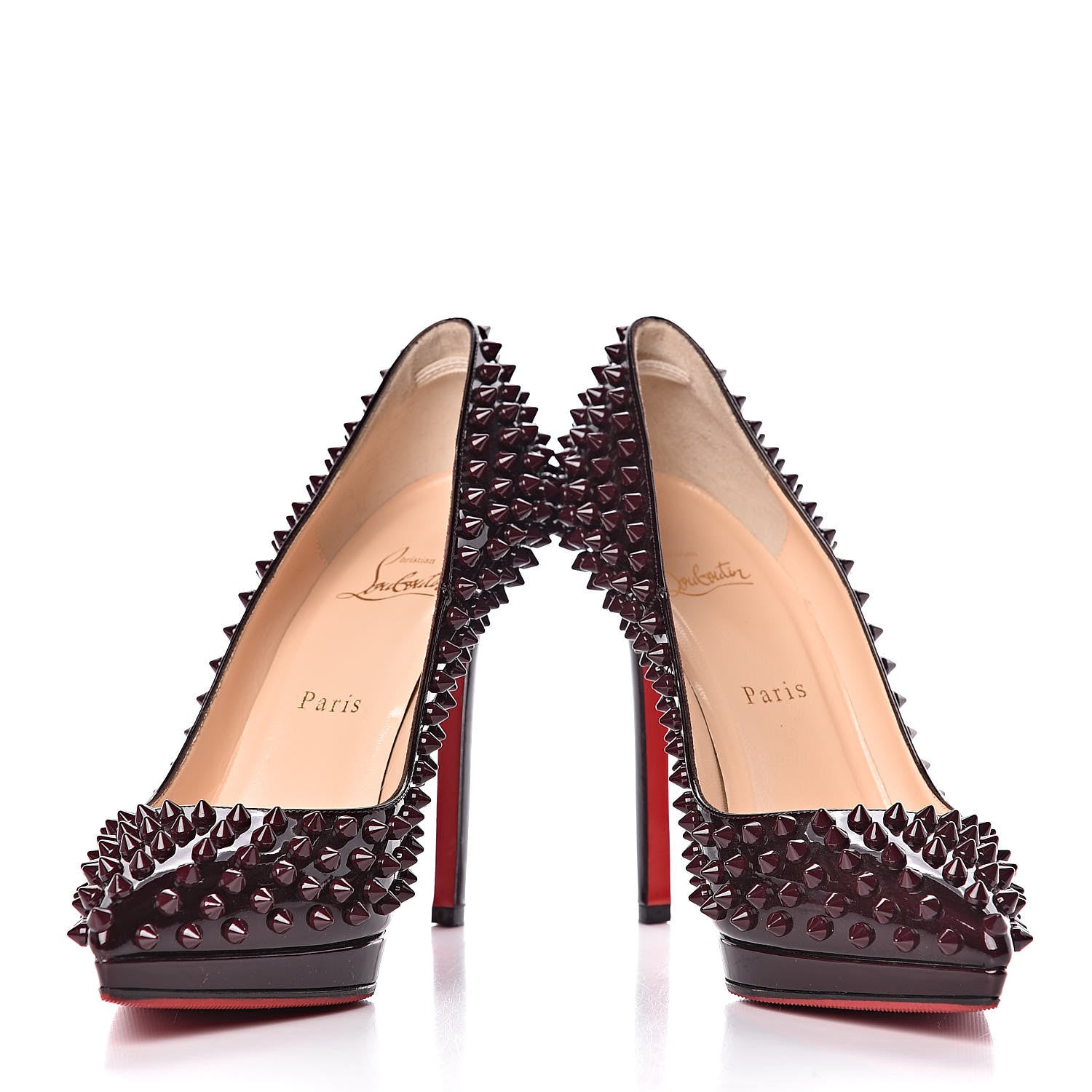 Christian Louboutin Patent Pigalle Plato Spikes 110 Pumps 38.5 Orthodoxe 5 of 11