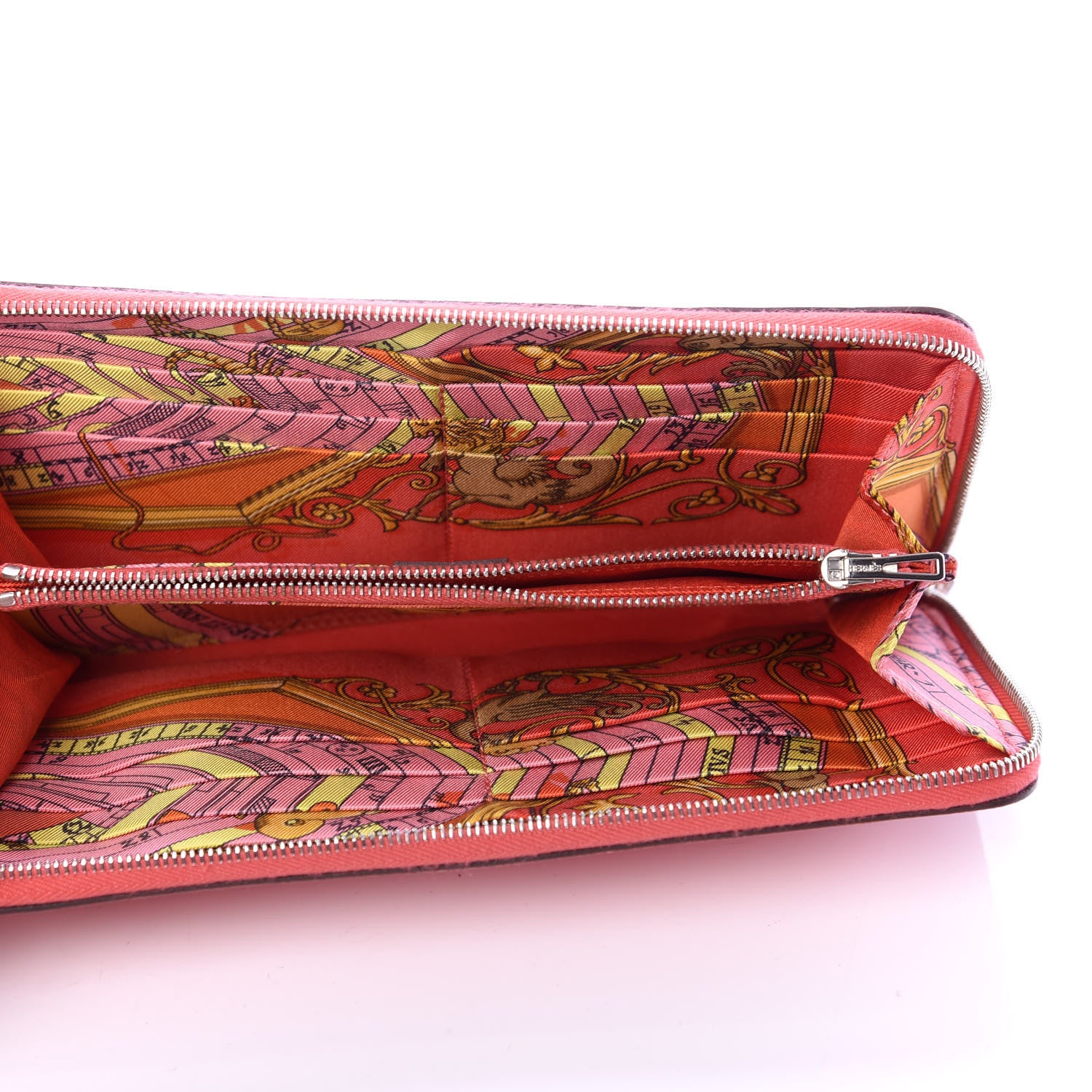 Hermes Epsom Silk'In Wallet Rose Jaipur 5 of 7