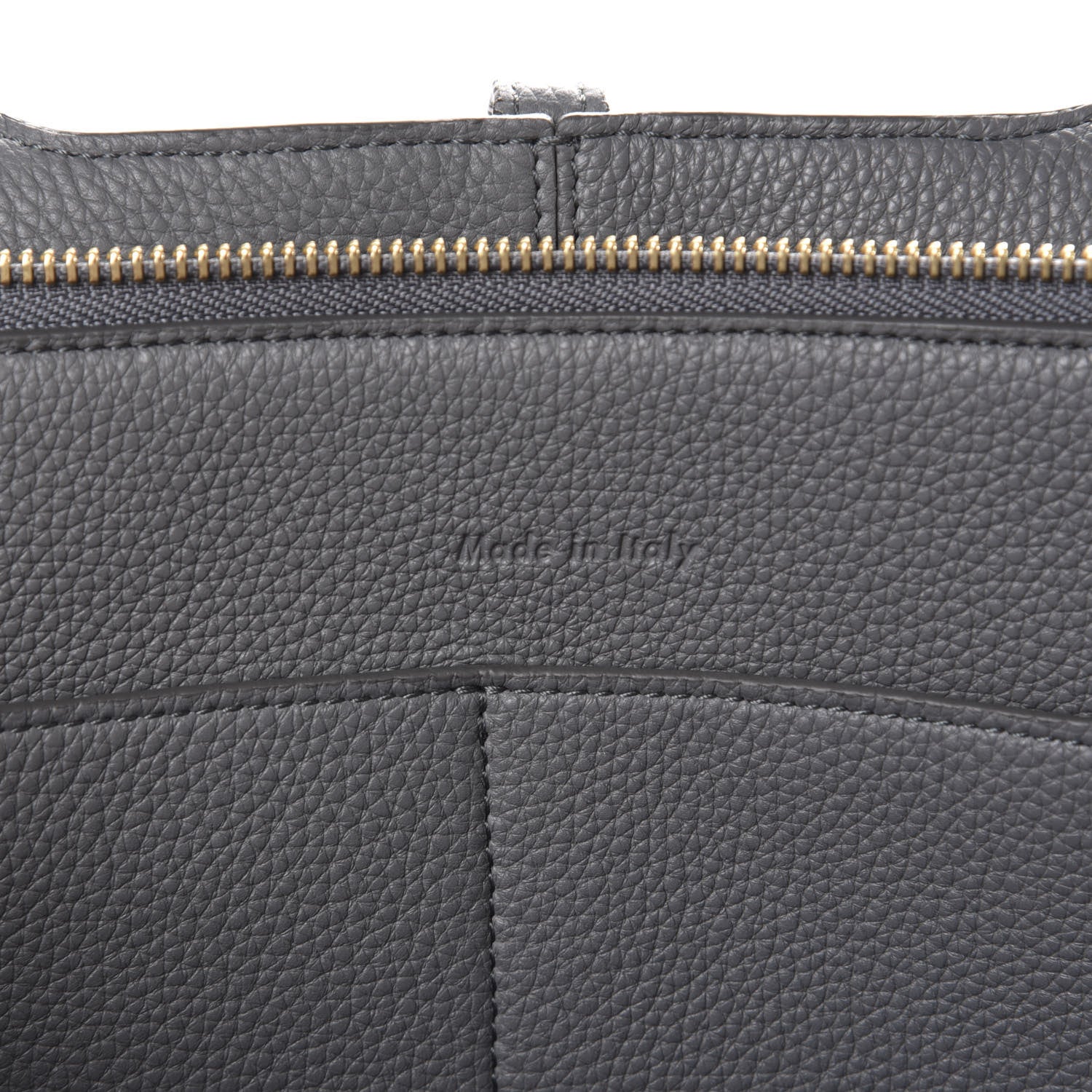 Celine Baby Grained Calfskin Small Tri-Fold Bag Kohl 9 of 11