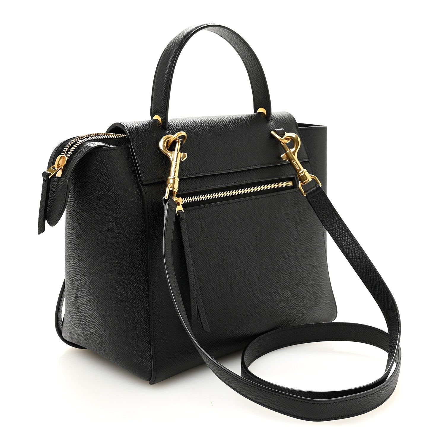 Celine Grained Calfskin Mini Belt Bag Black 3 of 10