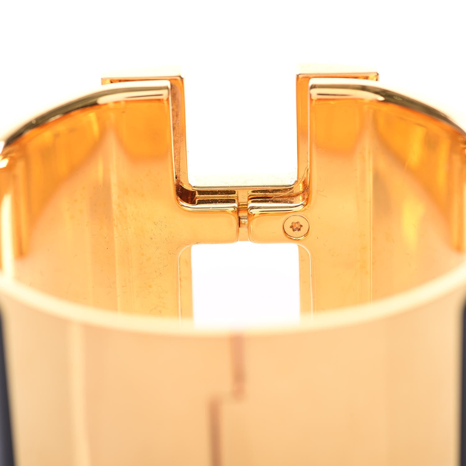 Hermes Enamel Extra Wide Clic Clac H Bracelet PM Black 3 of 5