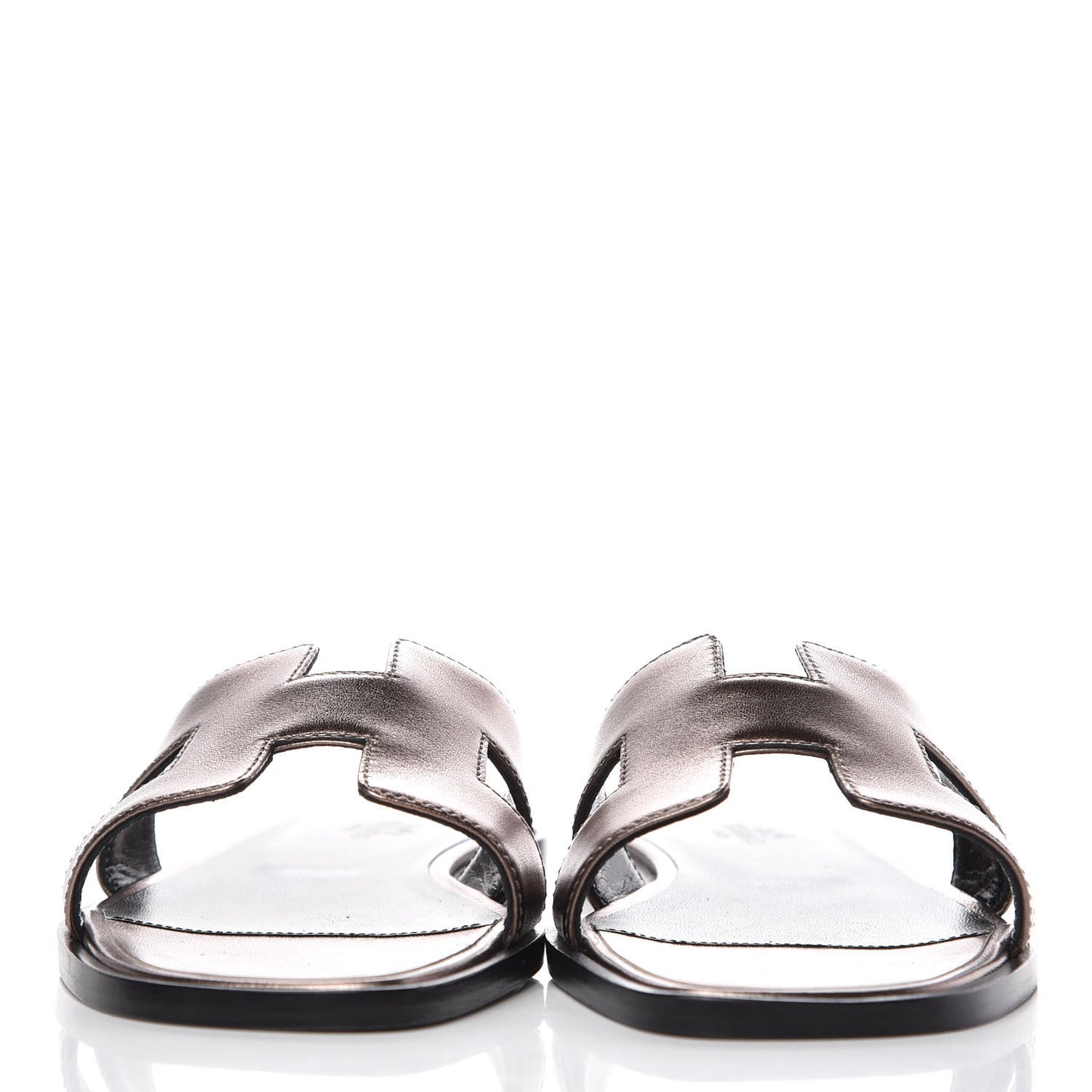 Metallic Nappa Oran Sandals 36.5 Or Vieilli