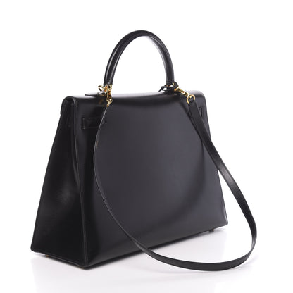 Hermes Box Kelly Sellier 35 Black 3 of 42
