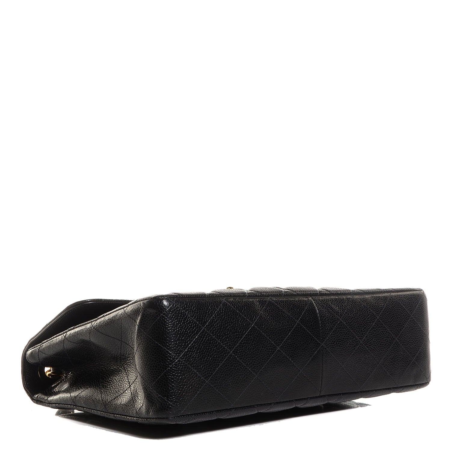 Chanel Caviar Quilted Jumbo Single Flap Black 4 of 8