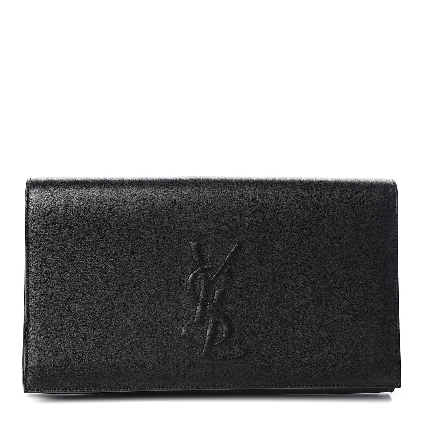 Calfskin Monogram Large Belle De Jour Clutch Black