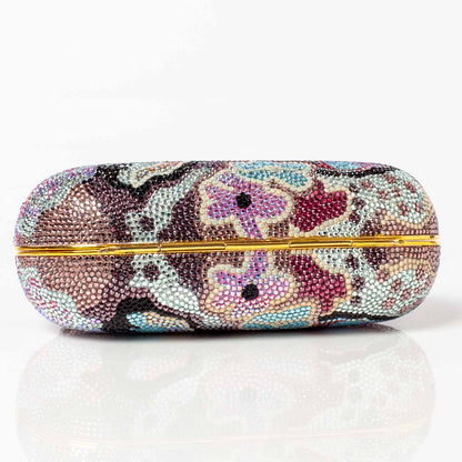 Judith Leiber Crystal Floral Minaudiere Clutch Multicolor 5 of 15
