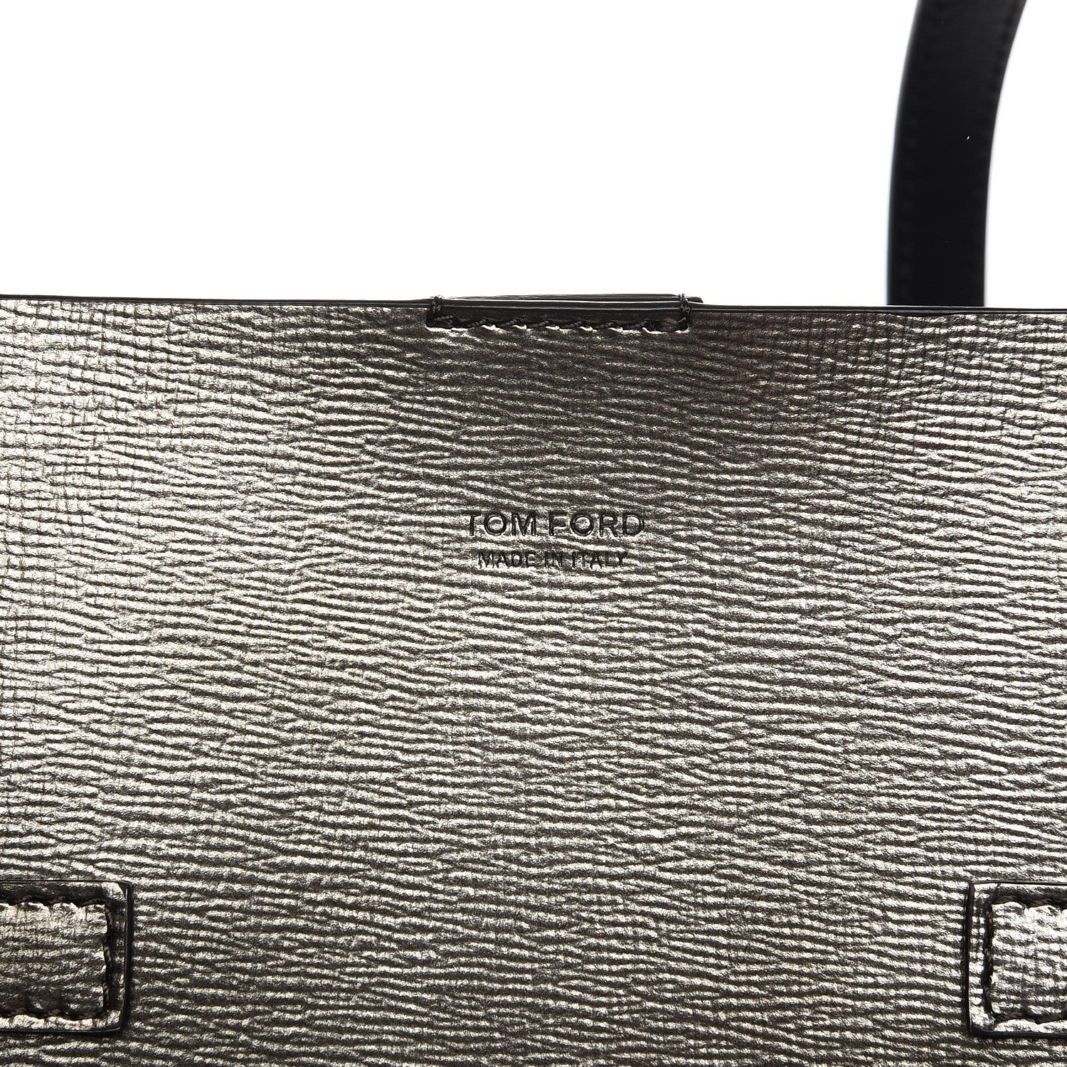 Tom Ford Laminated Calfskin Medium T Tote Anthracite 7 of 7