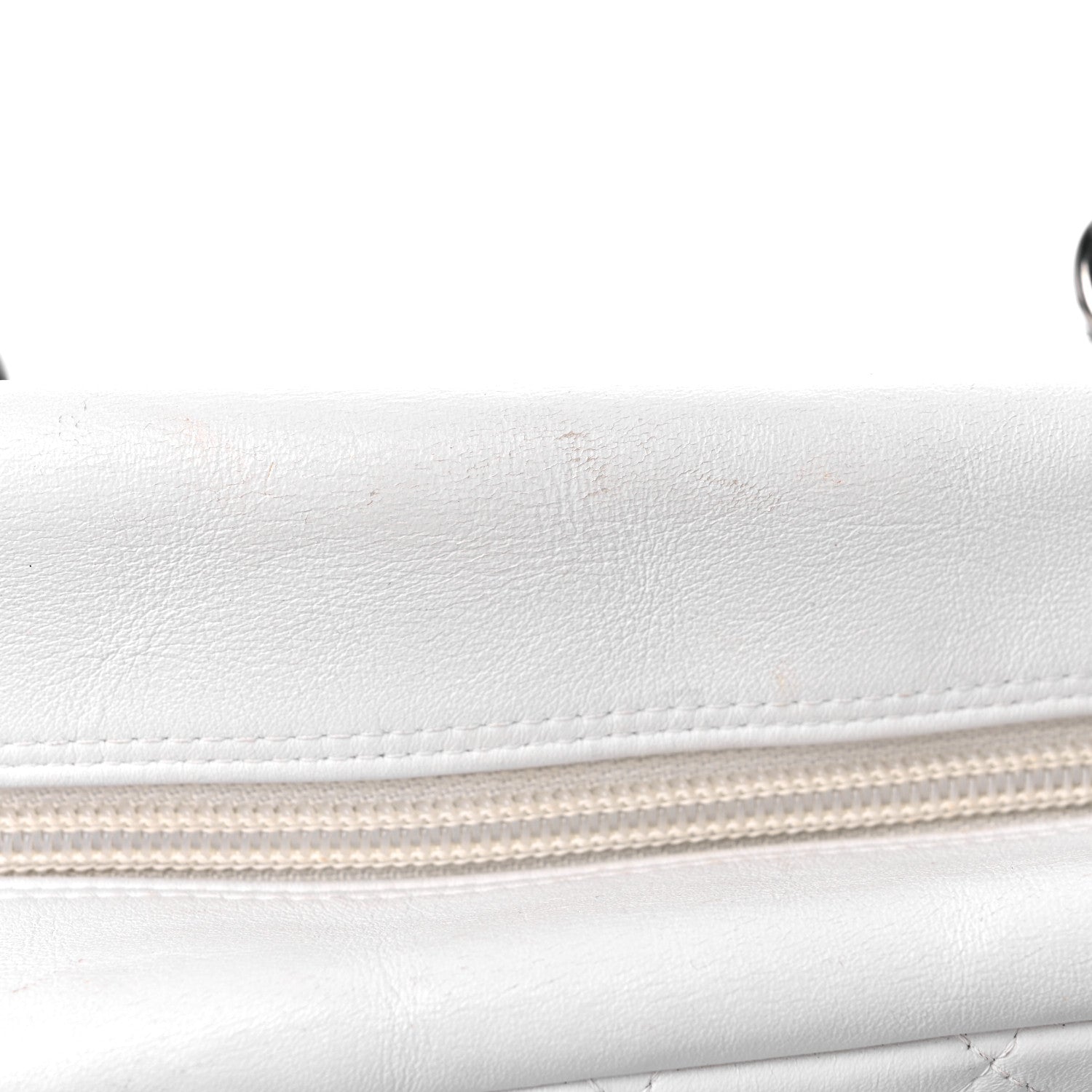 Chanel Calfskin Quilted Large Cambon Bowler White Black 18 of 18